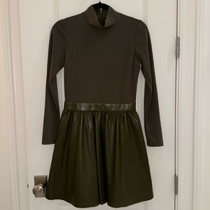 Alice and Olivia dress olive